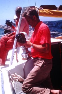 Sextants in use on Bermuda-Ireland sail 1976 by Messrs. Hoyt & Buell